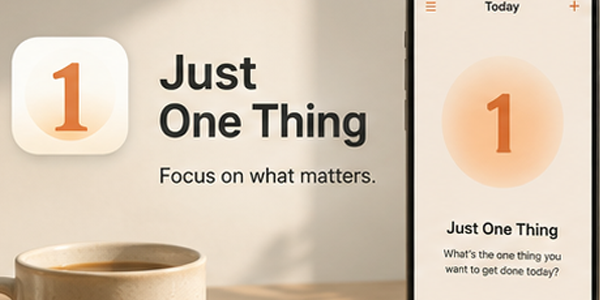 Just One Thing app screenshot