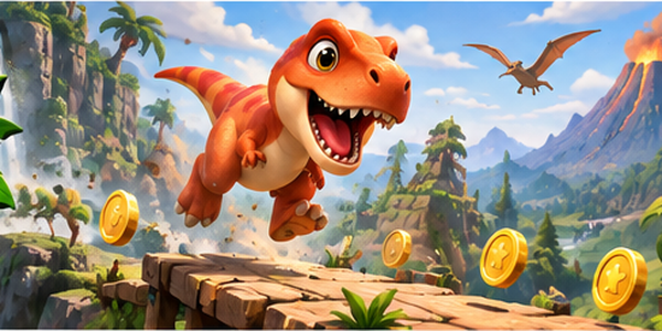 DinoDash: Wild Run app screenshot